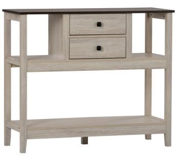 2 drawers Sideboard, Kitchen Buffet, Cupboard Storage Cabinet, natural, 106*40*90 cm