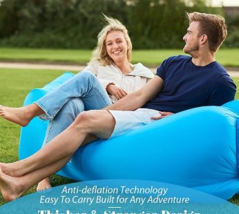 Relax In Comfort: Inflatable Lounger Air Sofa Hammock – Portable, Waterproof & Leakproof – Perfect For Backyard, Beach, Camping & More!