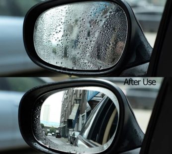 2pcs Car Anti-Rain Clear Film Rear Lenses Protection Nozzle Waterproof Film Car Sticker Fittings 100x145mm (3.9*5.7inches)