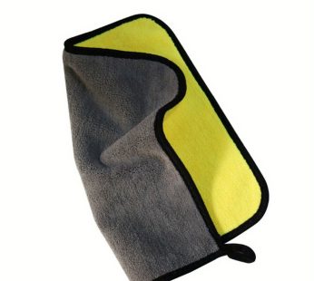 1pc Car Towel: Thickened Absorbent – Double-Sided Car Wash Towel for Cleaning & Protection