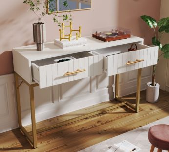 Dressing Table With 2 Drawers 75 Cm High ,Chest Of Drawers Bedroom Highboard White Sideboard Chest Of Drawers for Bedroom
