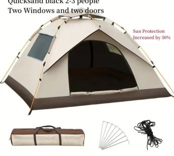 Instant Setup Camping Tent – Waterproof & UV Protective, Mosquito-Free, Portable Shelter for All Outdoor Adventures