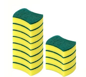 12pcs Kitchen Cleaning Sponge, Dish Towel, Scouring Pad, Dishware Anti-Scratch Scrubbing Sponge