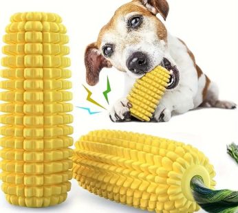 Dog Chew Toys for Aggressive Chewers, Tough Durable Squeaky Interactive Dog Toys, Puppy Teeth Chew Corn Stick Toy for Small Large Breed