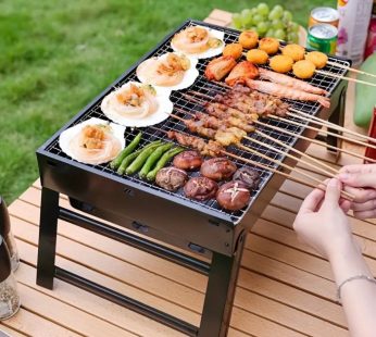 Portable, Foldable BBQ Grill: Perfect for Outdoor Camping, Picnics, and More!