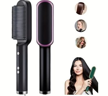 5 Temp Ionic Hair Straightener – Quick 3-Min Preheat, Anti-Scald & Dual Styling – Achieve Sleek Strands and Bouncy Curls