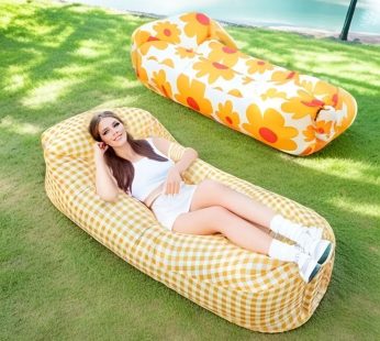 Outdoor Lazy Inflatable Sofa For Nap, Portable Air Mattress For Picnic, Camping Inflatable Mattress, Air Bed For Music Festival