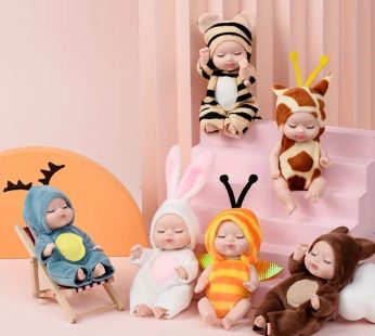 Charming Mini Slumber Dolls 6-Pack – Animal-Themed Soft Plush Playset – Perfect Birthday, Christmas, Halloween Gift for Kids