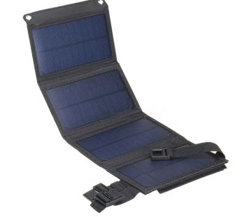 20W Foldable Solar Panel Charger – Waterproof, USB-Compatible, Portable Power for Camping & Hiking