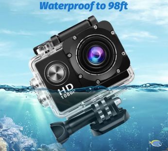 Sport Action Camera HD 1080P 2-inch LCD Screen 5Million Pixels Action Camera, 900 MAh Battery, Waterproof 140 ° Wide Angle Wide-Angle Field Of View Cycling Swimming Climbing And Other Outdoor Sports At Your Leisure Shot, Thansgiving Christmas New Year Gift